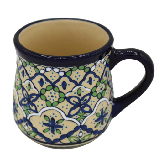 Hand Painted Ceramic 8oz Coffee Cup - Jarro Ponche