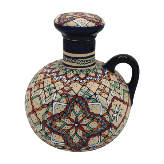 Hand Painted Ceramic Liquor Decanter