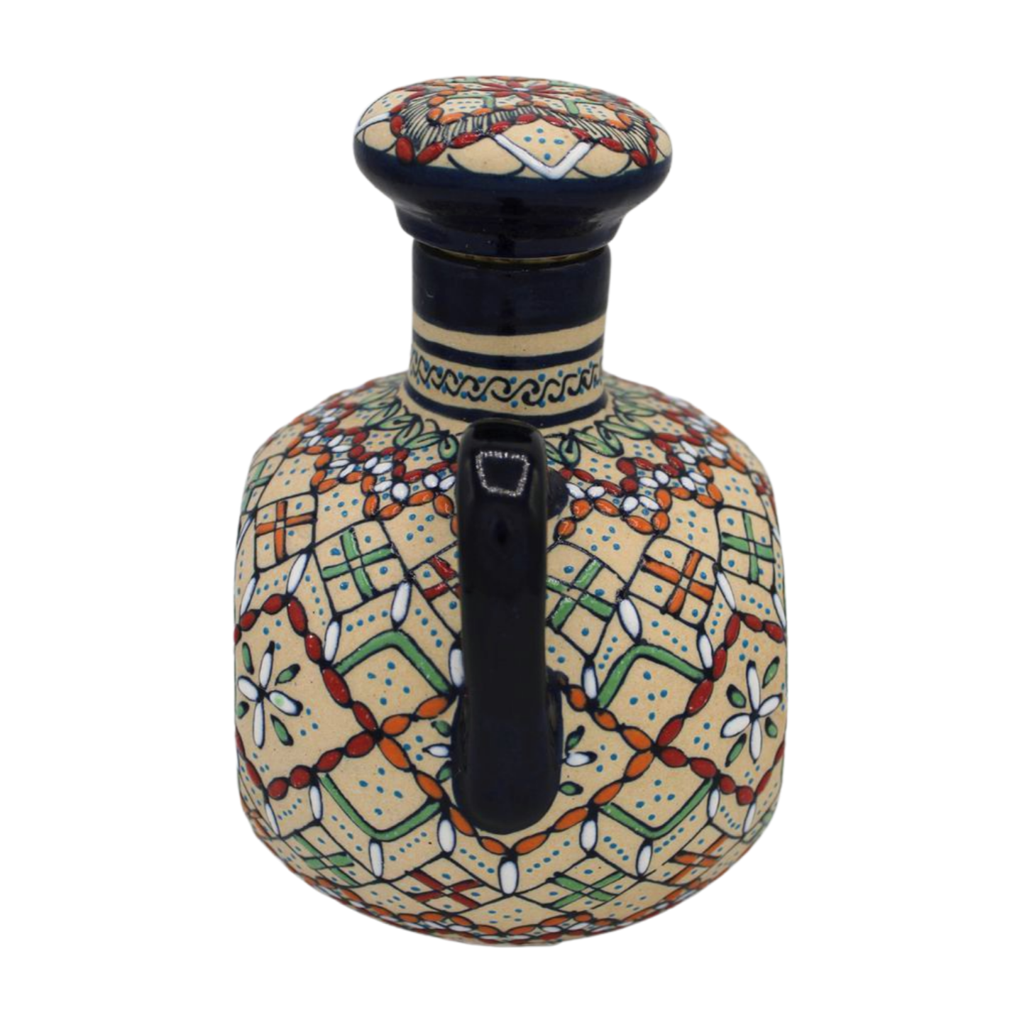 Hand Painted Ceramic Liquor Decanter