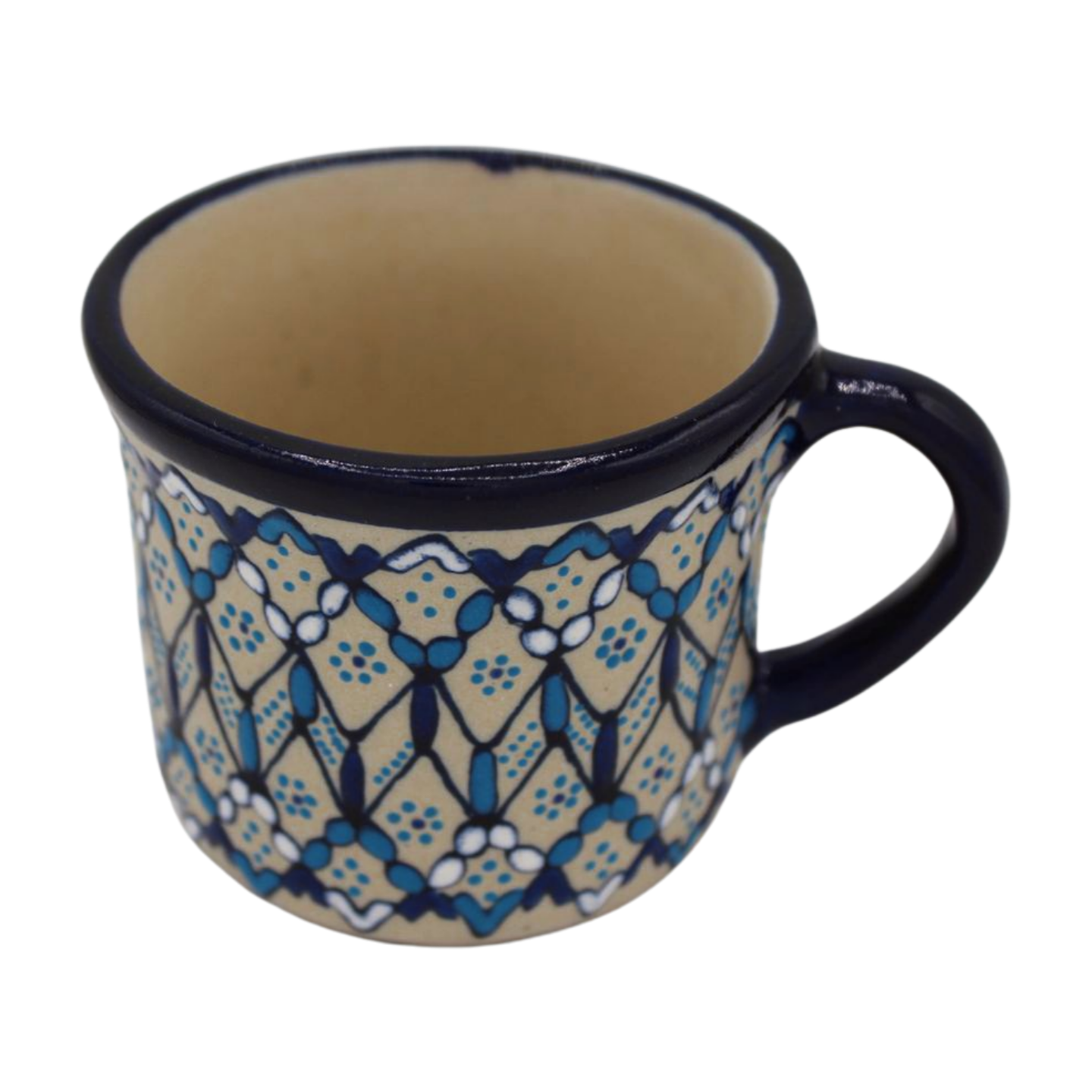 Hand Painted Ceramic 8oz Coffee Cup - Americano