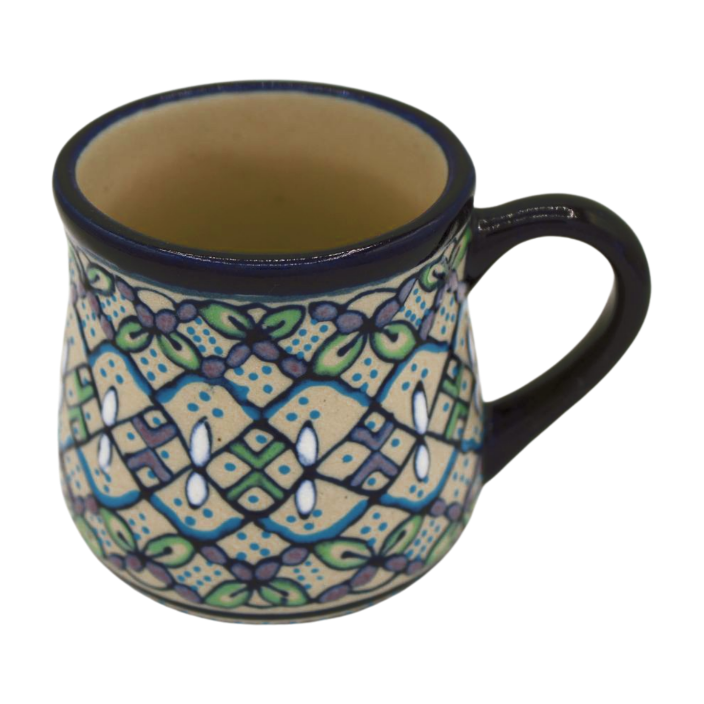 Hand Painted Ceramic 8oz Coffee Cup - Jarro Ponche