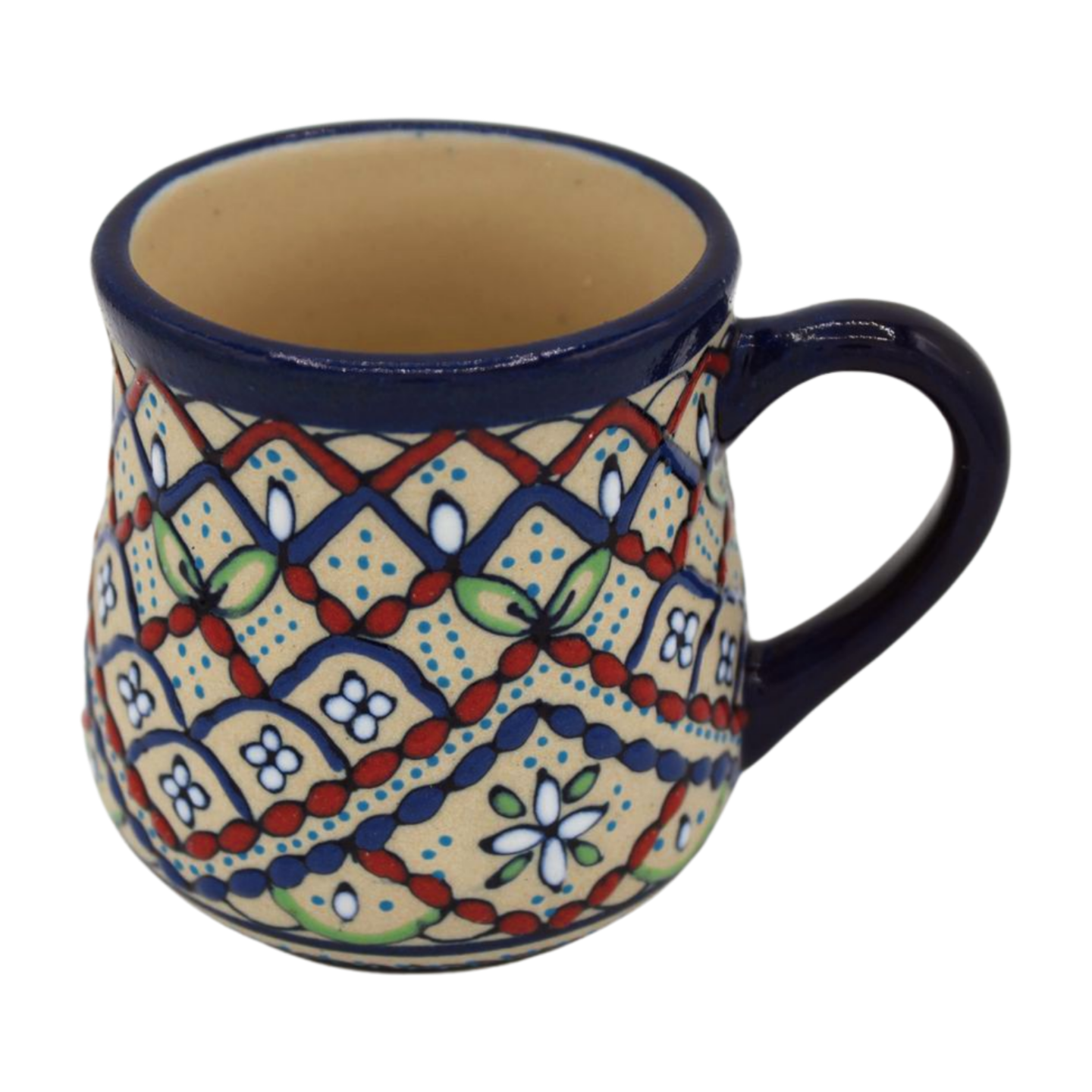 Hand Painted Ceramic 8oz Coffee Cup - Jarro Ponche