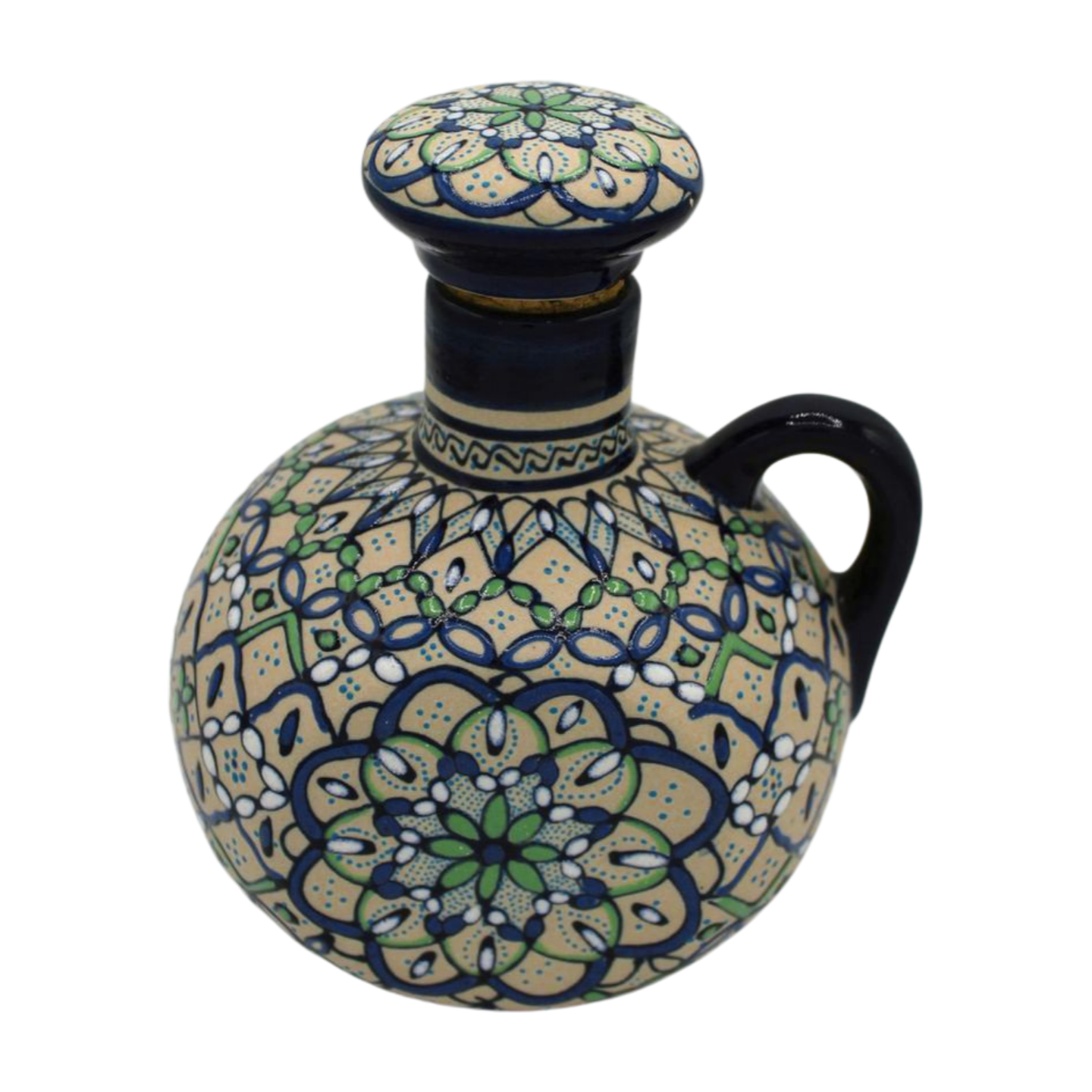 Hand Painted Ceramic Liquor Decanter