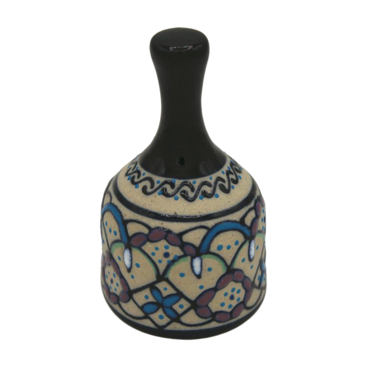 Hand Painted Ceramic Bell with Chime