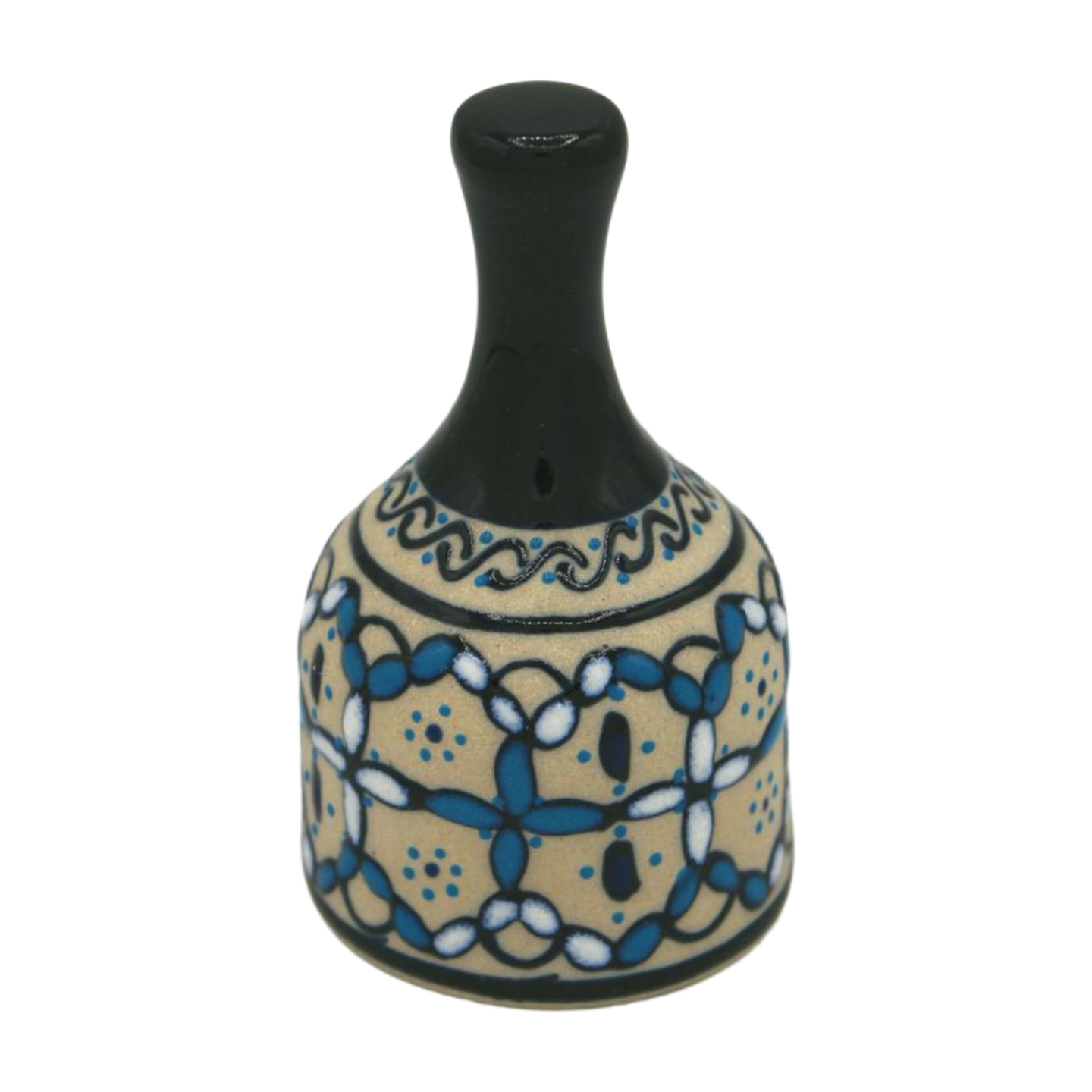 Hand Painted Ceramic Bell with Chime