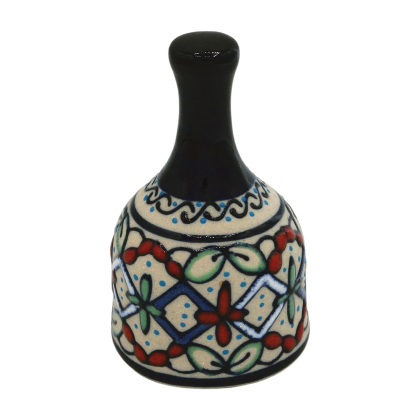 Hand Painted Ceramic Bell with Chime