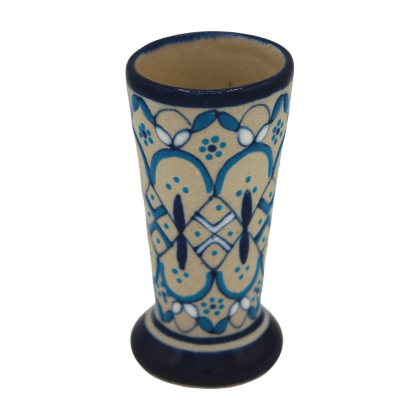 Hand Painted Ceramic Shot Glass 2 oz