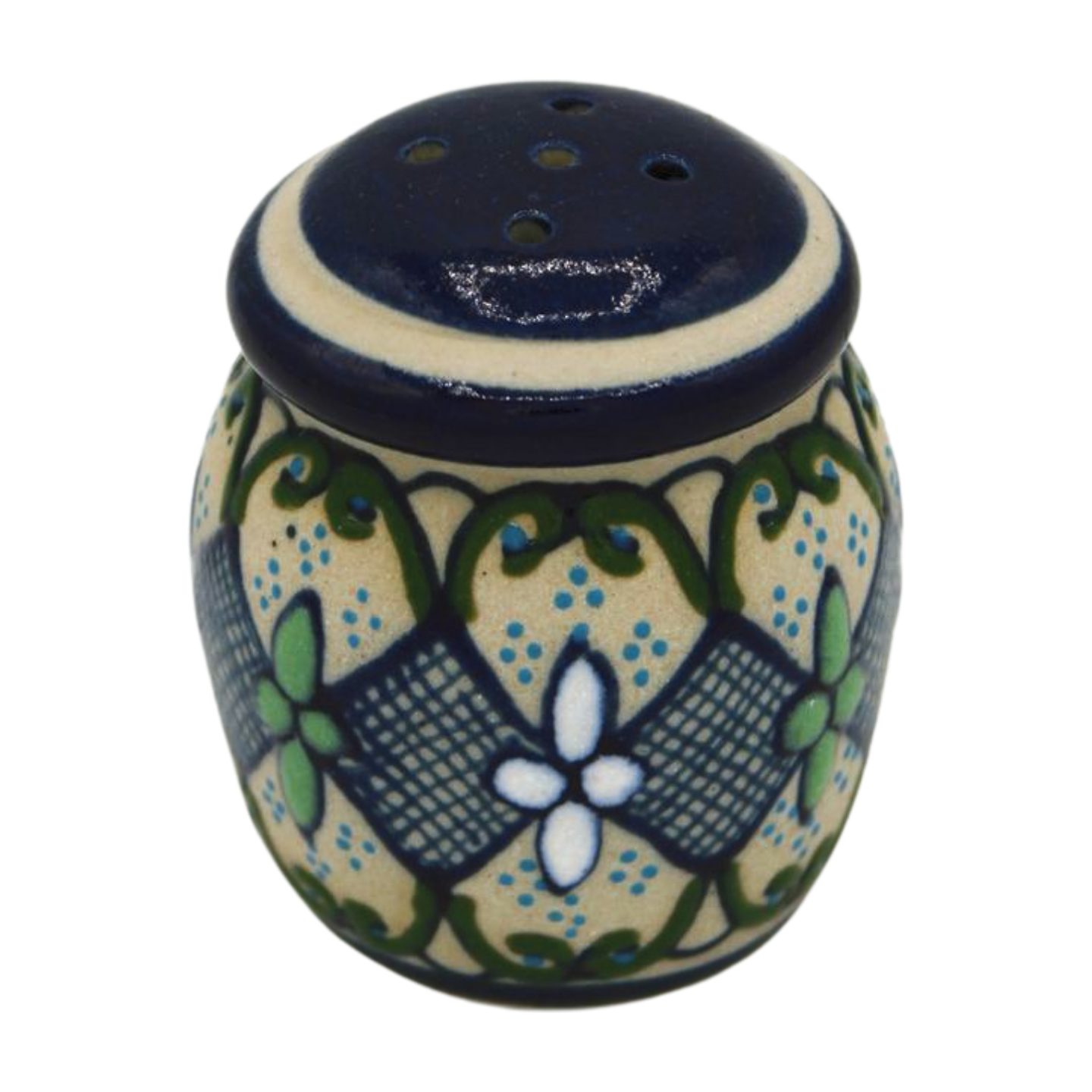 Hand Painted Ceramic Salt Shaker - Barril