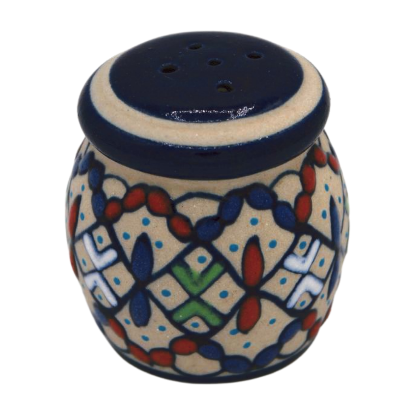 Hand Painted Ceramic Salt Shaker - Barril