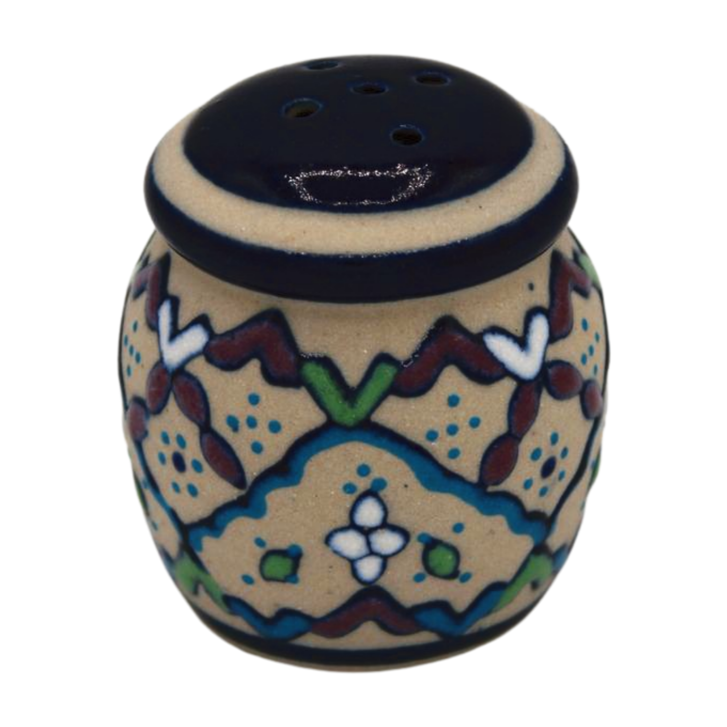 Hand Painted Ceramic Salt Shaker - Barril